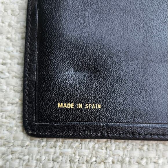 Vintage Givenchy Luxury Black Leather Bifold Wall Gv3 Collection - Picture 9 of 14